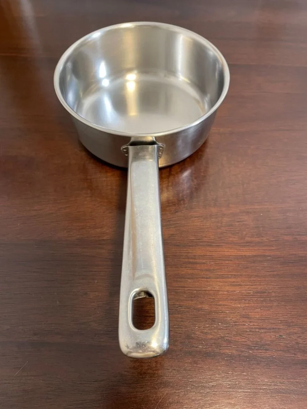 Vintage Sears Range Craft 1 qt Sauce Pot w/Lid Stainless Steel All Metal Handle